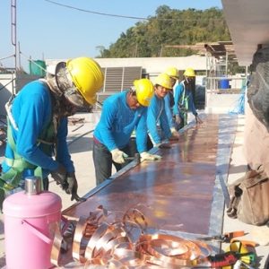 copper roof, ทองแดง, หลังคา, หลังคาทองแดง